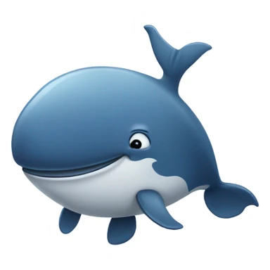 Whale wearing a men’s shirt sticker