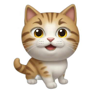 Un chat qui pète sticker