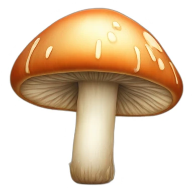 A mushroom with veins sticker