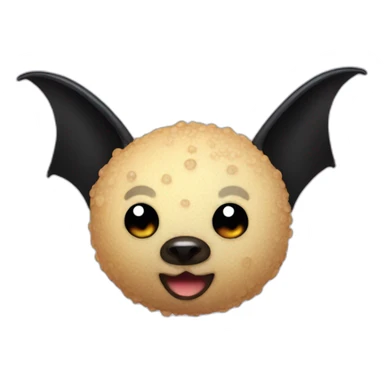 Tapioca-bear-bat sticker