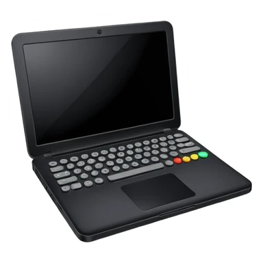 a laptop with conroler sticker