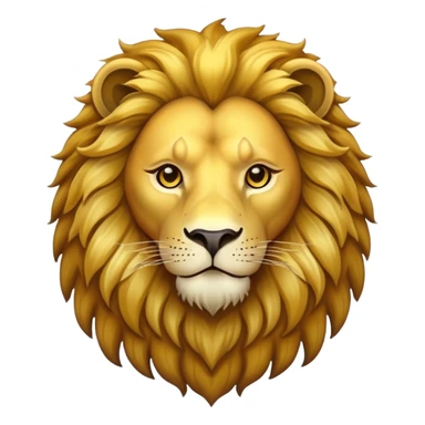 majestic lion with mane sticker