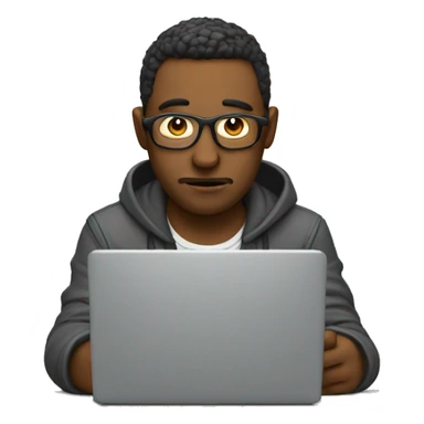 programmer upset with laptop sticker