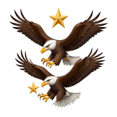 Eagles With Star sticker
