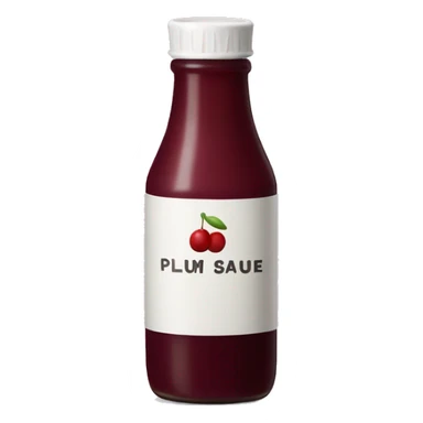 bottle of plum sauce sticker