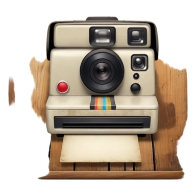 board with polaroid photo sticker