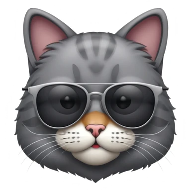 cool cat with sunglasses sticker