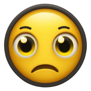 Yellow emoji eye twitch sticker