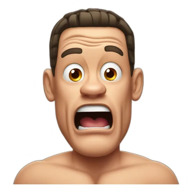 Shocked John Cena sticker