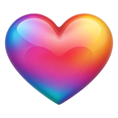 Cœur multicolore sticker