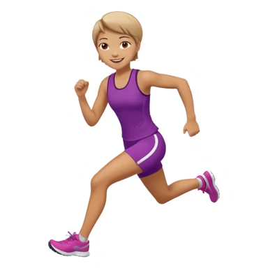 run girl sticker