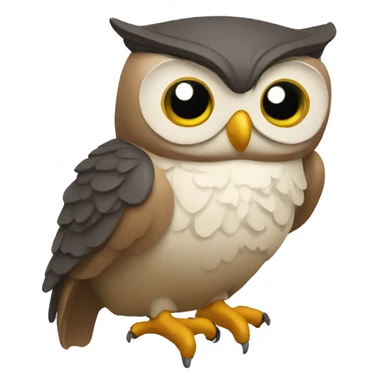 Wise owl sticker