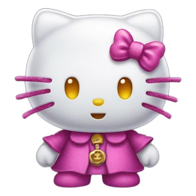 horrible hallowen hello kitty sticker