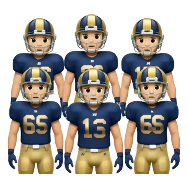 Notes Dame football  sticker