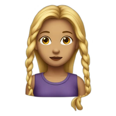 a girl her now broke sticker