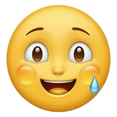 An emoji that is crying and laughing sticker