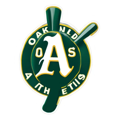 Oakland Athletics logo sticker