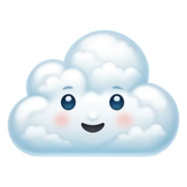 cloud with sparkles emoji sticker