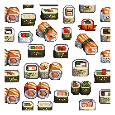 sushi roll sticker