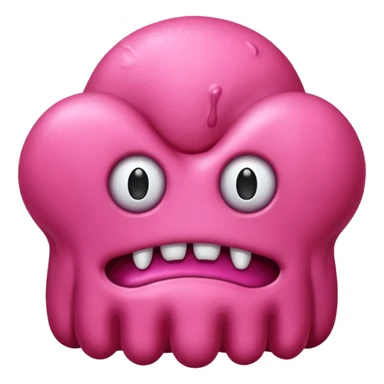 pink slime monster sticker