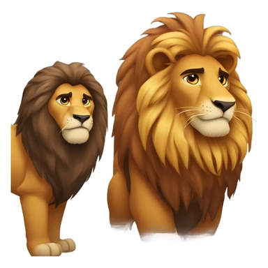 Mufasa and scar sticker
