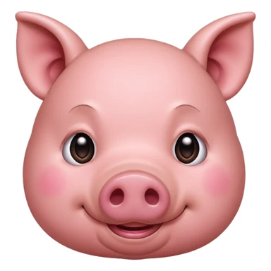 embarrassed pig sticker