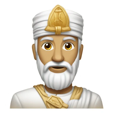 symbol for zoroastrianism on purple background sticker