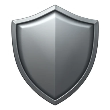 Steel gray shield with bicep flex icon sticker