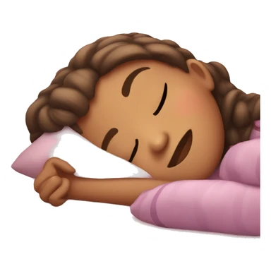 Cute girl sleeping sticker