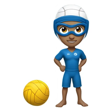 waterpolo player sticker