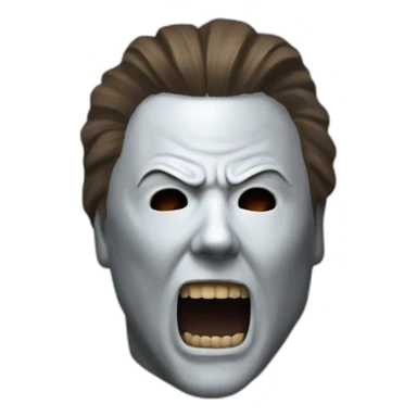 Michael myers yell sticker