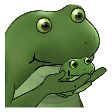 Hand holding eggplant sticker