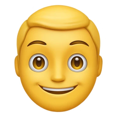 normal yellow emoji, but gigachads face sticker