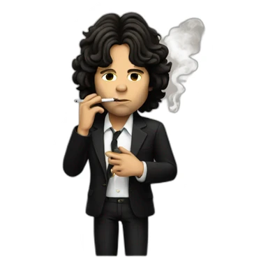 Jim morrison smoking sticker