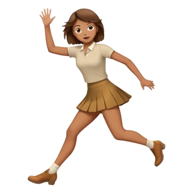 woman hit click high legs sticker