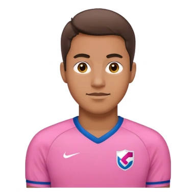 man with pink jersey sticker