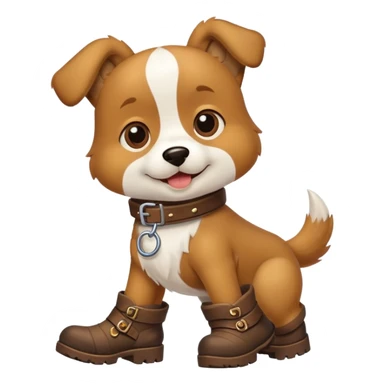 Perro con botas sticker
