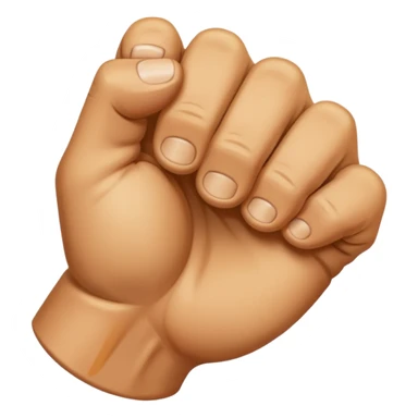 maño cerrada en forma de puño sticker