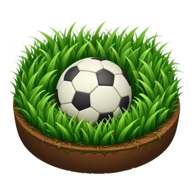  circular patch of football grass sticker
