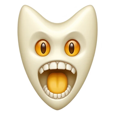 Sharp fang tooth only sticker