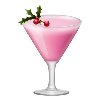 pink christmas christmas drink sticker