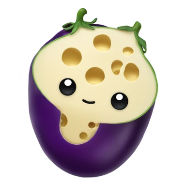 Eggplant and cheese  sticker