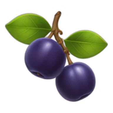 Myrtille fruit sticker
