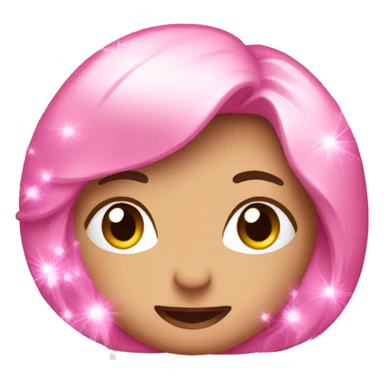 pink sparkle emoji  sticker