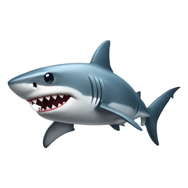 Shark wearing a bow sticker