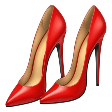 red sexy high heel sticker