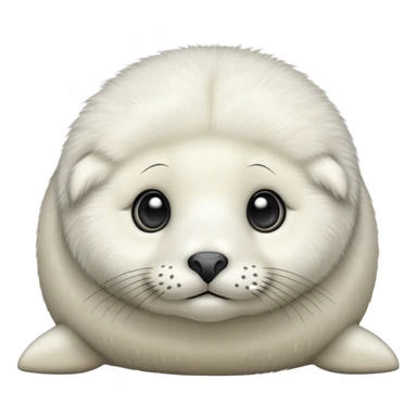 Seal white cute sticker