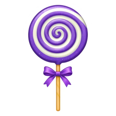 glitter cian and purple lolipop sticker