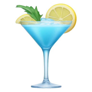 pastel blue cocktail sticker