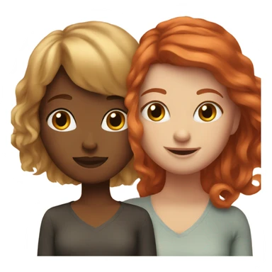 Two red headed besties sticker